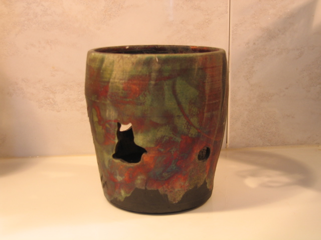 Raku cat container - 6