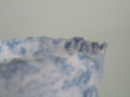 Blue sponged vase - 3